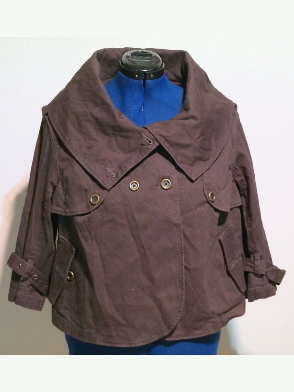 RARE 7 SEVEN LUXE Crepe 3/4 Sleeve Blazer Jacket #18-20